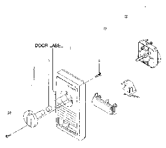 Control Box Diagram and Parts List for 4018901080  Kenmore Microwave