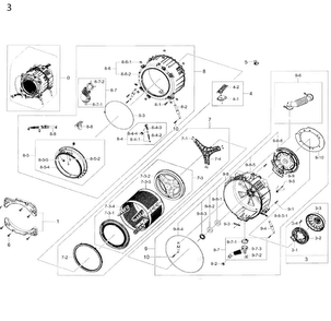 Part Location Diagram of 6601-003009 Samsung Bl bearing