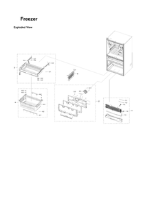 Freezer Parts Diagram and Parts List for RF28R7551DT AA-00 Samsung Refrigerator