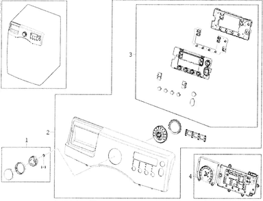 Panel Diagram and Parts List for WF350ANW XAA-0000 Samsung Washer