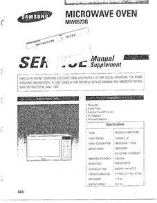 Part Location Diagram of DE92-90189A Samsung Assembly GUIDE ROLLER;MW5630