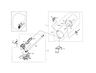 Duct & Burner Diagram and Parts List for DV5471AGP XAA-0004 Samsung Dryer