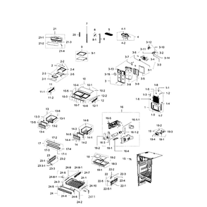 Fridge Diagram and Parts List for RFG293HARS XAA-03 Samsung Refrigerator
