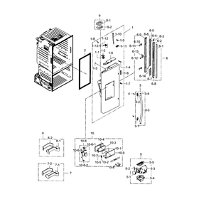 Fridge Door L Diagram and Parts List for RF28HFPDBSR AA-0000 Samsung Refrigerator