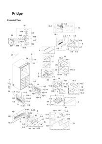 Refrigerator Parts Diagram and Parts List for RF24J9960S4 AA-05 Samsung Refrigerator