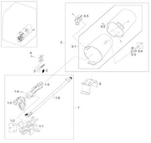 Duct & Burner Diagram and Parts List for DV448AGW XAA-0002 Samsung Dryer