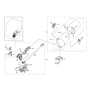 Duct And Burner Diagram and Parts List for DV36J4000GW A3-0000 Samsung Dryer