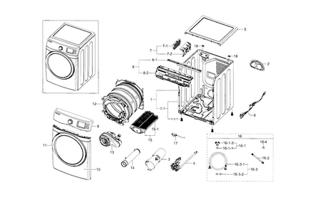Part Location Diagram of DC61-00882A Samsung HOLDER-D.WIRE;-,NYLON66,