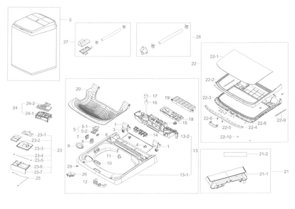 Part Location Diagram of DC29-00024A Samsung Line Filter