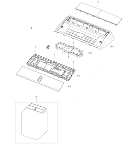 Part Location Diagram of DC64-03378C Samsung Dryer control panel