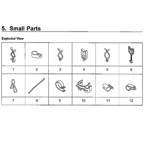 Small Diagram and Parts List for WA5471ABP XAA-02 Samsung Washer