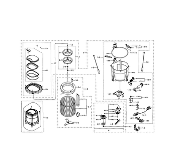 Part Location Diagram of DC61-40053B Samsung CRADLE-SADDLE;SW-5A1,GI-