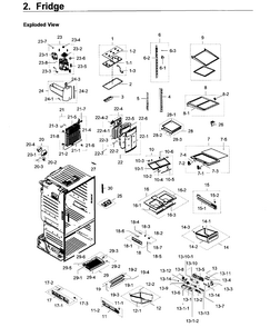 Part Location Diagram of DA63-06521B Samsung COVER RAIL-MIDDLE LEFT;A