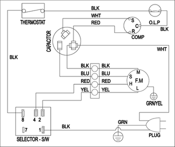 Wiring Information Diagram and Parts List for AW0719 XAA Samsung Air Conditioner