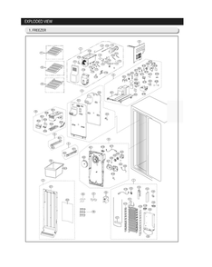 Freezer Parts Diagram and Parts List for RS25J500DSR BY-00 Samsung Refrigerator