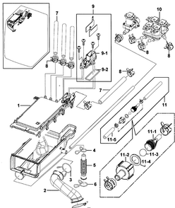 Part Location Diagram of DC97-12578C Samsung Hose Assembly