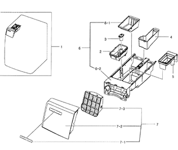Drawer Assy Diagram and Parts List for WF331ANR XAA-0004 Samsung Washer