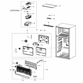 Part Location Diagram of DA61-09104C Samsung PLATE EVAP-REAR;RT35,AL,T0.3,A3003-H12