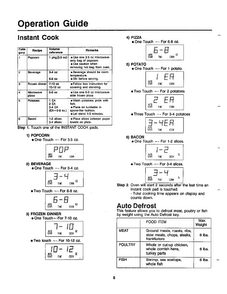 Operation Guide Page 2 Diagram and Parts List for MW5620T XAA Samsung Microwave