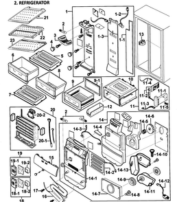 Part Location Diagram of DA97-04519P Samsung Convertible Case