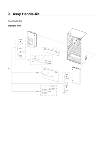 Part Location Diagram of DA99-04011J Samsung Assembly handle-kit