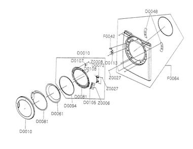 Part Location Diagram of DC97-10338A Samsung Door Cover