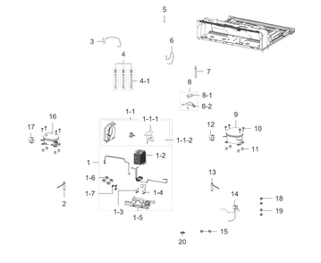 Cycle Diagram and Parts List for RF32FMQDBSR AA-0006 Samsung Refrigerator