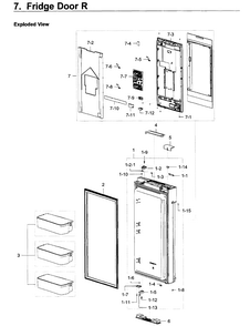 Part Location Diagram of DA82-02261A Samsung Display Case Assembly