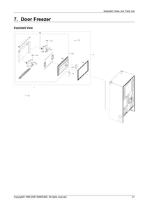 Part Location Diagram of DA64-04623A Samsung Panel-fre