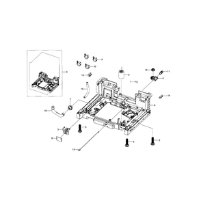 Base Diagram and Parts List for DW80J9945US AA-0001 Samsung Dishwasher