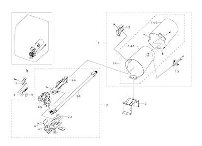 Duct & Burner Diagram and Parts List for DV511AGR XAA-0003 Samsung Dryer