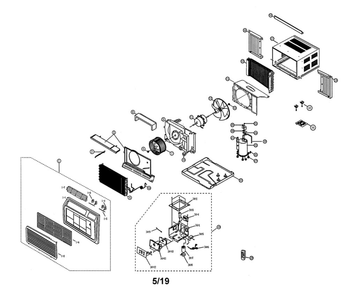 Part Location Diagram of DB93-06148B Samsung Control Box Assembly