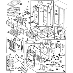Part Location Diagram of DA63-00814F Samsung Lamp Cover