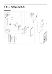 Part Location Diagram of DA82-03290V Samsung Packing Door Assembly (Left)