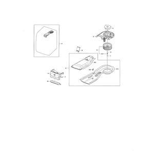 Duct Scroll Diagram and Parts List for WF461ABP XAA-01 Samsung Washer