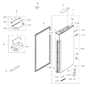 Part Location Diagram of DA64-04752A Samsung INLAY-REF;RF9900H,NIKEL,