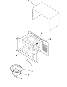 Body/cavity/elements Diagram and Parts List for MW880KSA XAA Samsung Microwave