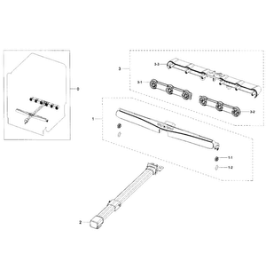 Motion Assy Diagram and Parts List for DW80H9930US AA-0000 Samsung Dishwasher