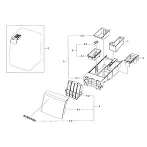 Drawer Diagram and Parts List for WF395BTPARA A2-0000 Samsung Washer