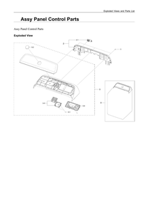 Part Location Diagram of DC64-03824D Samsung Knob encoder