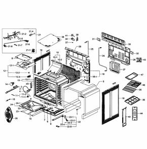 Part Location Diagram of DE60-30016B Samsung Flange Nut
