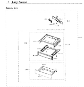 Part Location Diagram of DG61-00499B Samsung Cavity dra