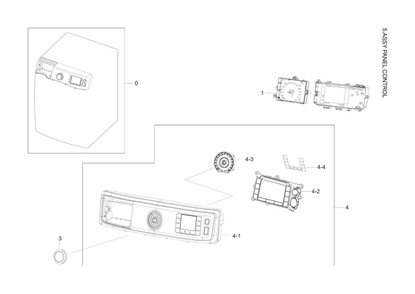 Control Panel Assembly Diagram and Parts List for WF56H9100AV A2-00 Samsung Washer