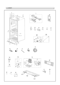 Part Location Diagram of DA97-07049R Samsung Assembly-TOP TABLE;AW-SEM :