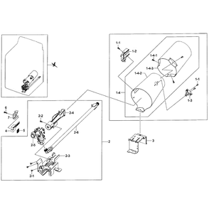 Heater Assembly Diagram and Parts List for DV456GWHDSU AA-0000 Samsung Dryer