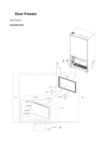 Part Location Diagram of DA97-23012A Samsung Gasket Assembly