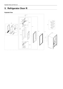 Part Location Diagram of DA82-03292S Samsung Packing Door Assembly (Right)