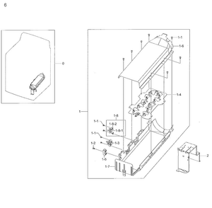 Duct Heater Diagram and Parts List for DV48H7400EW A2-0002 Samsung Dryer