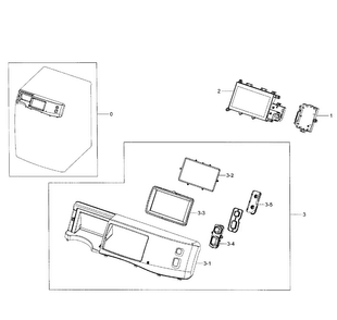Control Panel Diagram and Parts List for WF457ARGSGR AA-0002 Samsung Washer