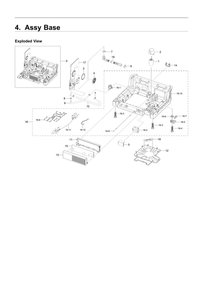 Base Assembly Diagram and Parts List for DW80R5061UT AA-00 Samsung Dishwasher